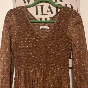 Christy Dawn Calico long sleeved maxi dress size m/l